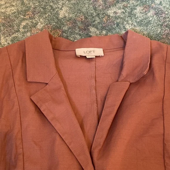 LOFT Mauve Button-Down Dress - Picture 4 of 9